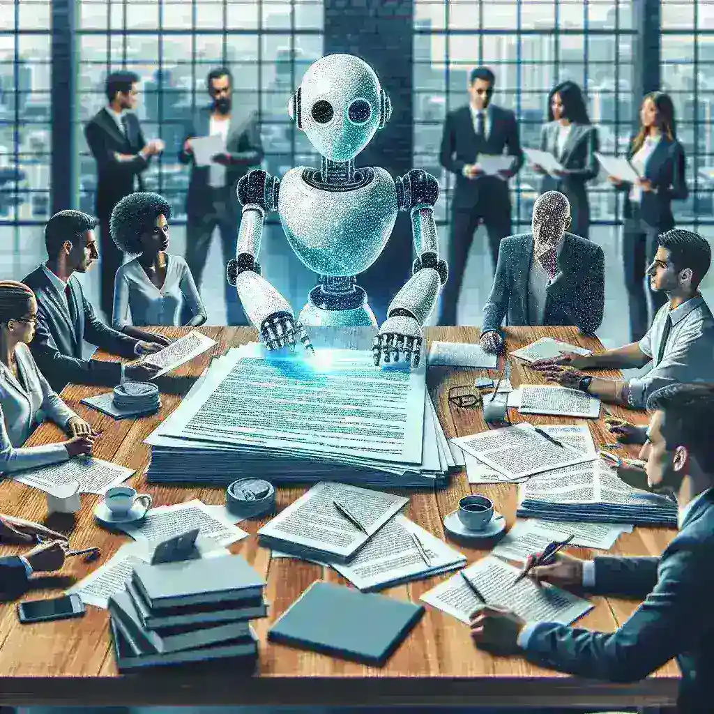 "Grupo de empreendedores brasileiros desenvolvendo inteligência artificial para análise jurídica de contratos, destacando inovação e tecnologia em startups no Brasil."